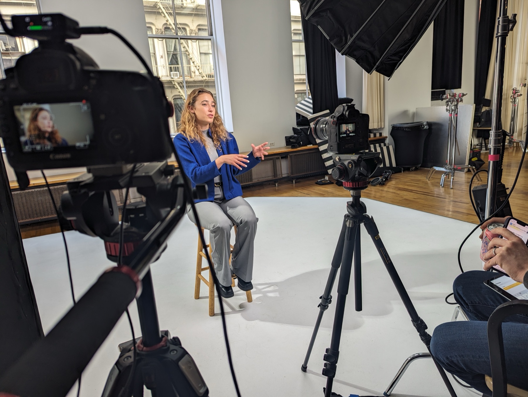 A Lux principal interviewed on the studio cyc