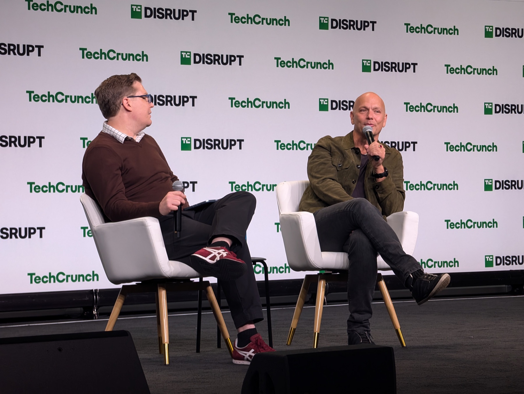 A fireside conversation on the TechCrunch Disrupt stage